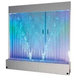 Xlmoebel Zimmerbrunnen Neue LED Trennwand Wasserwand für Wohnzimmer im Ausgefallene Ideen, (Water Wall), Hergestellt in Europa weiß
