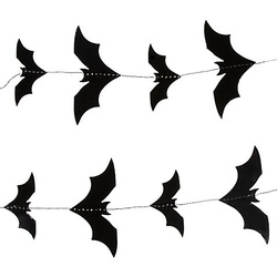 Papiergirlande "Fledermaus", 1,5 Meter