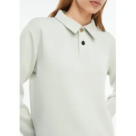 Comma, Softes Sweatshirt mit Polokragen türkis 38