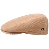 Lipodo Cord Flatcap Herren Damen Kinder Made in Italy Baumwolle Schiebermütze mit Futter Cap Größen 49-61 cm Sommer Winter beige XXL (62-63 cm) - XXL