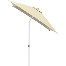Kettler EASY PUSH Schirm Schirm 200x200 cm, UPF 50+, silber/ natur, Aluminium/Polyester mit PU Beschichtung