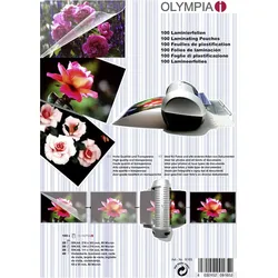 OLYMPIA - 100er-Pack - durchsichtig - Taschen für Laminierung