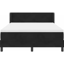 vidaXL Boxspringbett 140 x 200 cm Schwarz