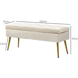 Homcom Sitzbank Polyester, Schaumstoff