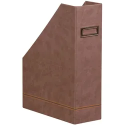 Rhodiarama Stehsammler aus Kunstleder, 10x25x31cm - Schokoladenbraun 318833C