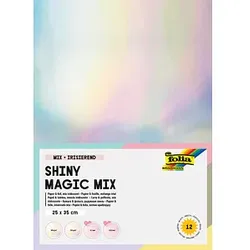 folia Bastelset Shiny Magic Mix irisierend 12 Blatt