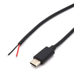 USB Type C Kabel mit offenem Kabelende zur Stromversorgung - Länge: 1,00 m