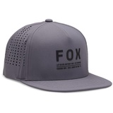 Fox Non Stop Tech Snapback Hut, Stahlgrau, One Size