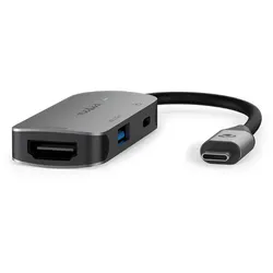 Nedis USB Multi-Port-Adapter USB 3.2 Gen 1 - USB-CTM Stecker, HDMITM Ausgang, USB-A Buchse, USB-CTM Buchse