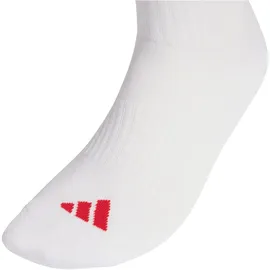 adidas 3-Streifen Dämpfende Sportswear Crew Socken 3er Pack Dunkelgrün/Weiß/Rot 40-42
