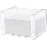 WEDO Zettelbox (Cristallic, gefüllt, mit circa 500 Blatt (9 x 9 cm))