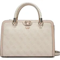 GUESS Orlina Logo Society Satchel sand logo