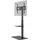 goobay TV-Bodenständer Basic (L) 65 cm Schwarz Glas/Metall/Stahl