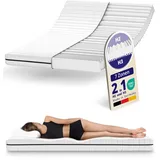 Mister Sandman Matratze 140 x 190 cm – Ergonomische Kaltschaummatratze H3 Öko-Tex Zertifiziert 7-Zonen Orthopädische Matratzen 15 cm Höhe – Hypoallergen, Waschbarer Bezug – Rollmatratze