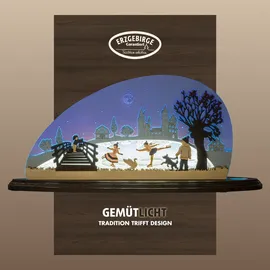 Weigla - Schwibbogen Erzgebirge I Motiv Eiszauber I Weihnachtsdeko