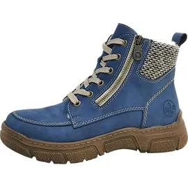 Rieker Schnürstiefel Damen Blau 42