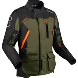 BERING Zephyr wasserdichte Motorrad Textiljacke, schwarz-braun, Größe M