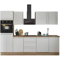 kochstation Küchenzeile Florida 280 cm weiß