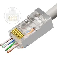 MicroConnect KON506-50EZ Drahtverbinder RJ45 Silber,