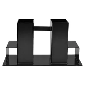 Trutzholm Holzstapelhilfe 4er Set Stahl 34 x 10 cm schwarz