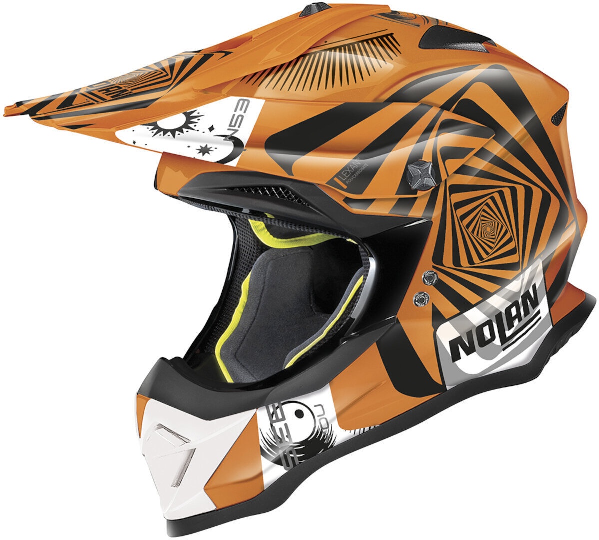 Nolan N53 Riddler Motocross Helm, orange, Größe M