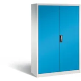 C+P Werkstattschrank mit 3 Schubladen | HxBxT 195x120x50cm | Lichtgrau/Lichtblau von PROREGAL