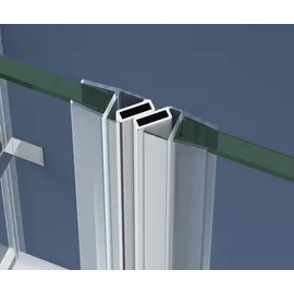 SoGood doporro U-Form Duschkabine Ravenna40 80x100x195cm Duschabtrennung inkl. 4cm flacher Duschtasse 8mm Esg-sicherheitsglas Klarglas inkl. beidseitiger Easy-clean-beschichtung