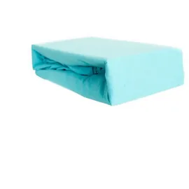 COFI 1453 Spannbettlaken Jersey 200 x 200 - 200 x 220 cm Petrol