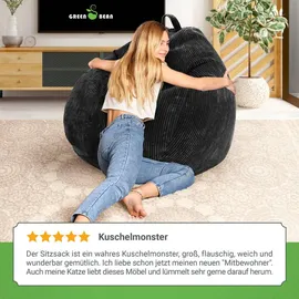 Green Bean Sitzsack Schwarz,