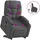 vidaXL Massagesessel mit Aufstehhilfe Stoff 146 x 78 x 0 cm Dunkelgrau