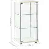 vidaXL Vitrine 42,5 x 36,5 x 86 cm Weiß