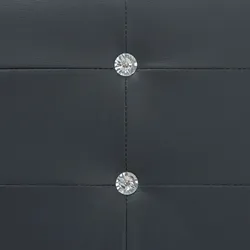 vidaXL Bett Memory-Schaum-Matratze Schwarz Kunstleder 180x200cm
