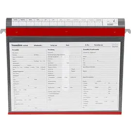 BOI Patienten-Dokumentations-Hängemappe 2-Ringe PMH2R rot Boden: 2,5 cm, 1 St.