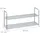 Relaxdays Schuhregal 90 x 45 x 31 cm silber