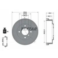 Textar Bremstrommel TEXTAR 94048000