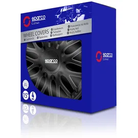 Sparco Radblenden 15 Zoll 4 Stück Schwarz