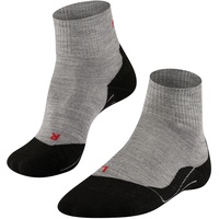 Falke Herren Wandersocken TK5 Wander Short M SSO Wolle antiblasen dünn 1 Paar, Grau (Light Grey 3403), 44-45