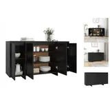 vidaXL Sideboard Schwarz 135x41x75 cm Holzwerkstoff