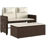vidaXL Gartenbank 116 x 58 x 34 cm Braun