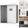 Vevor Wandnische 10x33,02x33,02cm Duschnische Edelstahl Nische Einlagig 100 % Wasserdicht Nischeneinbau 0-40°C Betriebstemperatur 92°-Inneneckdesign Geeignet für Badezimmer Schlafzimmer Arbeitszimmer