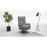 sit&more TV-Sessel Triple Seven Xtra large Polyester 86 x 111 x 86 cm grau mit Kopfteil- & Drehfunktion