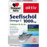 Doppelherz Aktiv Seefischöl Omega-3 1000 mg + Folsäure + B1 + B6 + B12 Kapseln 120 St.