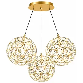 s.luce Atom 3-flg. 50 cm rund Gold