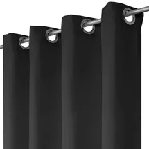BestLivings Dekoschal Ellen Ösen ca. 140x175 cm schwarz - jet black