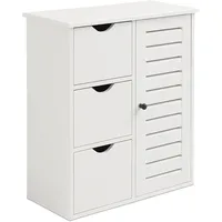 Relaxdays Badezimmerschrank, HxBxT: 80 x 60 x 30 cm,