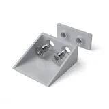 BAUHELD Rollladen Anschlagwinkel 40mm Hellgrau 8 Stück