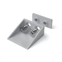 BAUHELD Rollladen Anschlagwinkel 40mm Hellgrau 8 Stück