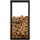deluke Kaminholzregal Metall 40 x 50 x 100 cm Schwarz