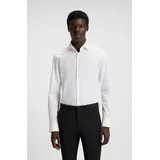 Hugo Langarmhemd Slim Fit Weiß 41