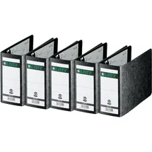 Leitz Qualitäts-Ordner DIN A6 80 mm Schwarz 5 St.